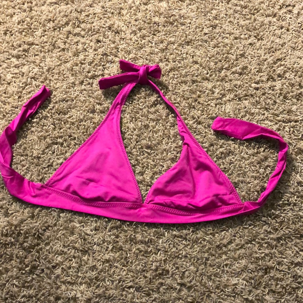 Pink bikini top